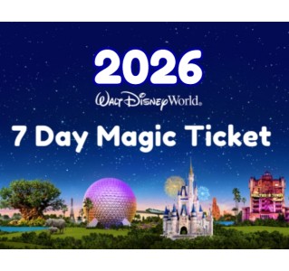 2026 Walt Disney World 7 Day Magic Ticket + Memory Maker