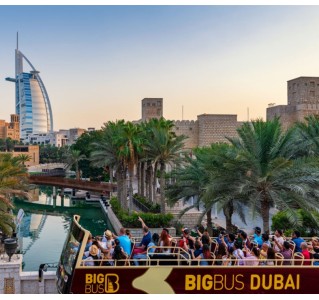 1 Day Hop-On Hop-Off Tour & Dhow Cruise (Dubai Discover)