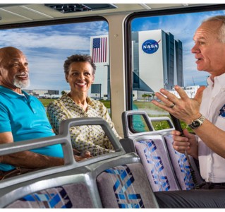 Kennedy Space Center plus Explore Bus Tour + round trip transportation