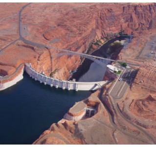 Tower Butte Landing with Horseshoe Bend